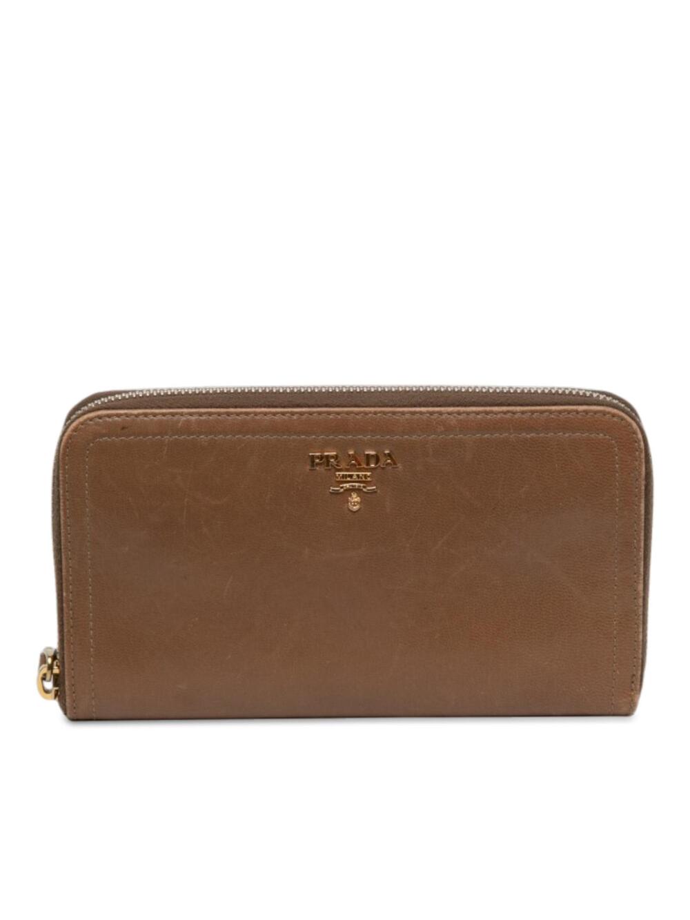 Prada Leather Zip Around Long Wallet #369997P30B